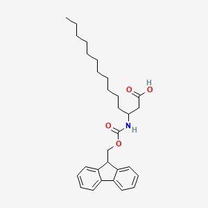 molecular formula C29H39NO4 B13450919 3-({[(9H-fluoren-9-yl)methoxy]carbonyl}amino)tetradecanoic acid CAS No. 2354668-38-3