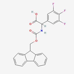 molecular formula C23H16F3NO4 B13450977 2-({[(9H-fluoren-9-yl)methoxy]carbonyl}amino)-2-(3,4,5-trifluorophenyl)aceticacid 