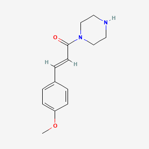 molecular formula C14H18N2O2 B13450982 1-[(2E)-3-(4-Methoxyphenyl)prop-2-enoyl]piperazine 