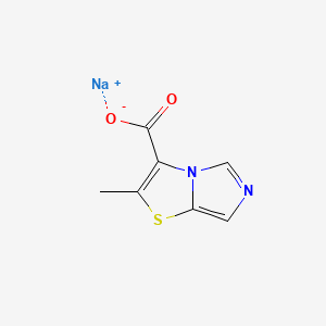 molecular formula C7H5N2NaO2S B13451060 Sodium 2-methylimidazo[4,3-b][1,3]thiazole-3-carboxylate 