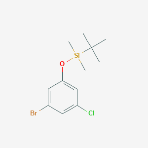 molecular formula C12H18BrClOSi B13451068 (3-Bromo-5-chlorophenoxy)(tert-butyl)dimethylsilane 