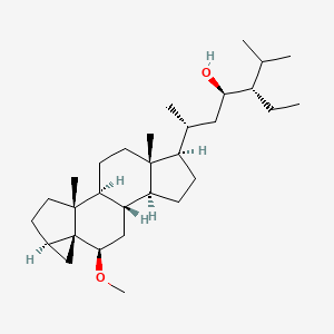 molecular formula C30H52O2 B13451072 (3S,4R,6R)-3-ethyl-6-[(1S,2R,5R,7R,8R,10S,11S,14R,15R)-8-methoxy-2,15-dimethyl-14-pentacyclo[8.7.0.02,7.05,7.011,15]heptadecanyl]-2-methylheptan-4-ol 