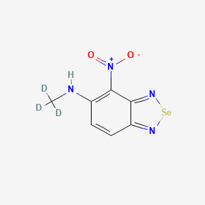 molecular formula C7H6N4O2Se B13451085 5-Methyl-d3-amino-4-nitro-2,1,3-benzoselenadiazole 