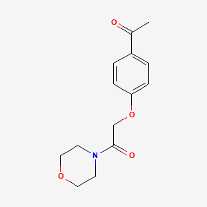 1-[4-(2-Morpholin-4-yl-2-oxoethoxy)phenyl]ethanone