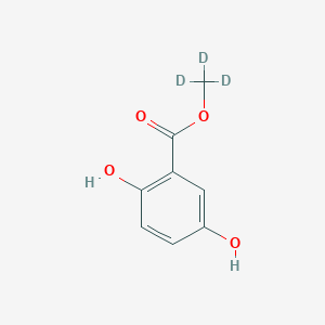 molecular formula C8H8O4 B13451091 Trideuteriomethyl 2,5-dihydroxybenzoate 