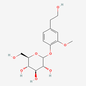 molecular formula C15H22O8 B13451105 (3R,4S,5S,6R)-2-[4-(2-hydroxyethyl)-2-methoxyphenoxy]-6-(hydroxymethyl)oxane-3,4,5-triol 