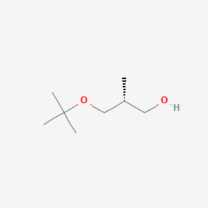 molecular formula C8H18O2 B13451109 (2R)-3-(tert-butoxy)-2-methylpropan-1-ol 