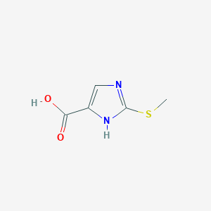 molecular formula C5H6N2O2S B13451146 2-(methylsulfanyl)-1H-imidazole-4-carboxylic acid 