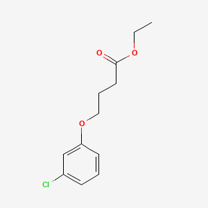molecular formula C12H15ClO3 B1345117 4-(3-氯苯氧基)丁酸乙酯 CAS No. 37483-53-7