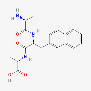 molecular formula C19H23N3O4 B13451175 D-Ala-D-betaNal-Ala-OH 