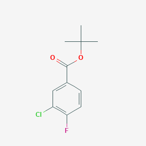 molecular formula C11H12ClFO2 B13451188 tert-Butyl 3-chloro-4-fluorobenzoate CAS No. 570407-88-4