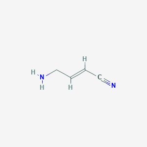molecular formula C4H6N2 B13451227 4-Aminobut-2-enenitrile 