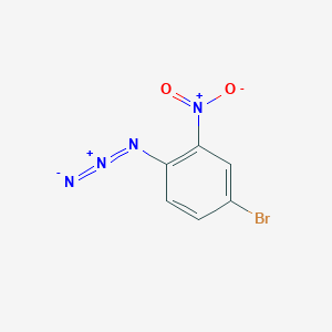 molecular formula C6H3BrN4O2 B13451238 1-Azido-4-bromo-2-nitrobenzene CAS No. 847672-84-8