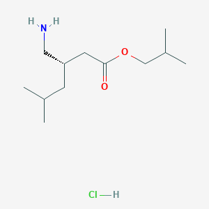 molecular formula C12H26ClNO2 B13451258 Pregabalin Isobutyl Ester Hydrochloride 