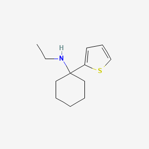 molecular formula C12H19NS B13451264 Ethyl(2-thienylcyclohexyl)amine CAS No. 101589-62-2