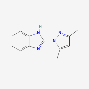 molecular formula C12H12N4 B1345127 Rabenzazole CAS No. 40341-04-6