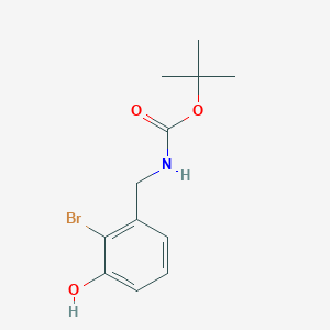 molecular formula C12H16BrNO3 B13451272 tert-Butyl 2-bromo-3-hydroxybenzylcarbamate 