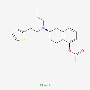molecular formula C21H28ClNO2S B13451295 O-Acetylrotigotine Hydrochloride CAS No. 1229620-82-9