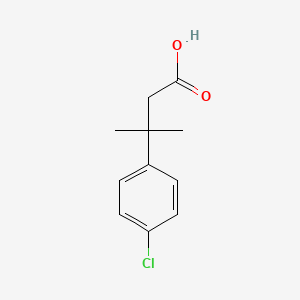 molecular formula C11H13ClO2 B1345130 3-(4-Chlorophenyl)-3-methylbutanoic acid CAS No. 42288-16-4