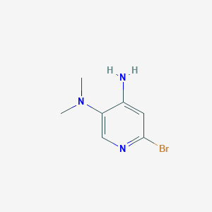 molecular formula C7H10BrN3 B13451319 6-bromo-N3,N3-dimethylpyridine-3,4-diamine 