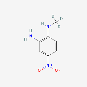 molecular formula C7H9N3O2 B13451381 N'-Methyl-4-nitrophenylene-1,2-diamine-d3 