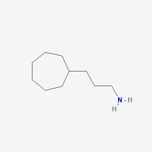 molecular formula C10H21N B13451429 3-Cycloheptylpropan-1-amine 
