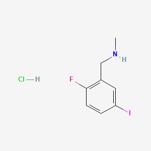 molecular formula C8H10ClFIN B13451436 [(2-Fluoro-5-iodophenyl)methyl](methyl)amine hydrochloride CAS No. 2901106-83-8