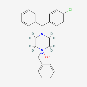molecular formula C25H27ClN2O B13451467 Meclizine-d8 N'-Oxide 