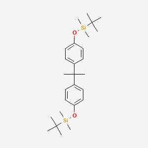 molecular formula C27H44O2Si2 B13451483 ((Propane-2,2-diylbis(4,1-phenylene))bis(oxy))bis(tert-butyldimethylsilane) 