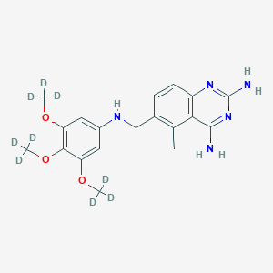 molecular formula C19H23N5O3 B13451516 Trimetrexate-d9 