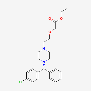 molecular formula C23H29ClN2O3 B13451537 Levocetirizine Ethyl Ester 