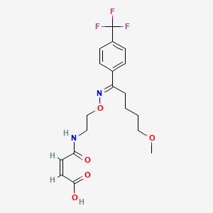 molecular formula C19H23F3N2O5 B13451552 Fluvoxamine Maleic Acid Monoamide(Fluvoxamine Maleate Impurity) 