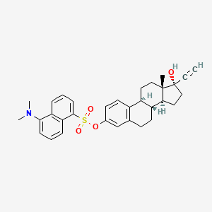 molecular formula C32H35NO4S B13451554 Ethynyl Estradiol 3-Dansyl Chloride 