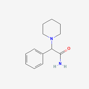 molecular formula C13H18N2O B1345162 2-Phenyl-2-piperidinoacetamide CAS No. 7253-67-0