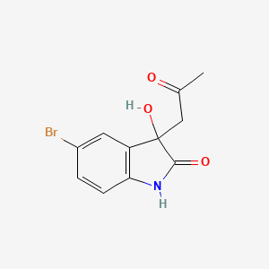 5-Bromo-3-hydroxy-3-(2-oxopropyl)-1,3-dihydro-2H-indol-2-one