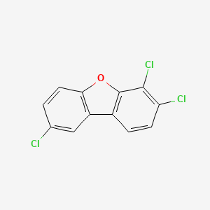 molecular formula C12H5Cl3O B1345173 2,6,7-Trichlorodibenzofuran CAS No. 83704-45-4