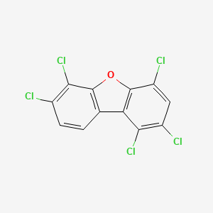 molecular formula C12H3Cl5O B1345174 1,2,4,6,7-Pentachlorodibenzofuran CAS No. 83704-50-1