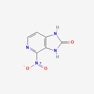 molecular formula C6H4N4O3 B13451744 4-nitro-1,3-dihydro-2H-imidazo[4,5-c]pyridin-2-one 