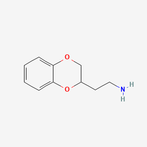 molecular formula C10H13NO2 B1345177 2-(2,3-二氢-苯并[1,4]二氧-2-基)-乙胺 CAS No. 87086-36-0