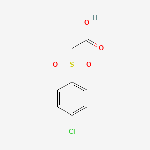 molecular formula C8H7ClO4S B1345178 2-[(4-氯苯基)磺酰基]乙酸 CAS No. 3405-89-8
