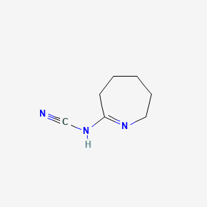 molecular formula C7H11N3 B1345180 氰胺，(3,4,5,6-四氢-2H-氮杂卓-7-基)- CAS No. 97482-07-0