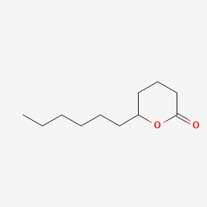 molecular formula C11H20O2 B1345184 6-Hexyltetrahydro-2H-pyran-2-one CAS No. 710-04-3