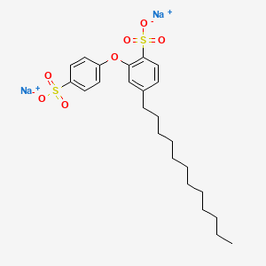 molecular formula C24H34NaO7S2 B1345190 Disodium 4-dodecyl-2,4'-oxydibenzenesulfonate CAS No. 7575-62-4