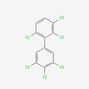 molecular formula C12H4Cl6 B1345198 2,3,3',4',5',6-Hexachlorobiphenyl CAS No. 74472-45-0
