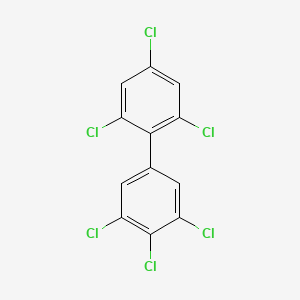 molecular formula C12H4Cl6 B1345200 2,3',4,4',5',6-Hexachlorobiphenyl CAS No. 59291-65-5
