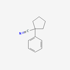 molecular formula C12H13N B1345207 1-Phenylcyclopentanecarbonitrile CAS No. 77-57-6