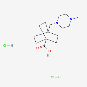 molecular formula C15H28Cl2N2O2 B13452072 4-[(4-Methylpiperazin-1-yl)methyl]bicyclo[2.2.2]octane-1-carboxylic acid dihydrochloride 