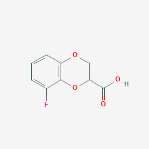 molecular formula C9H7FO4 B13452095 8-Fluoro-2,3-dihydro-1,4-benzodioxine-2-carboxylic acid 