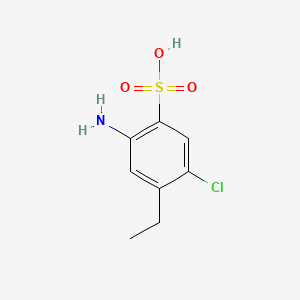 molecular formula C8H10ClNO3S B1345210 2-Amino-5-chloro-4-ethylbenzenesulfonic acid CAS No. 88-56-2
