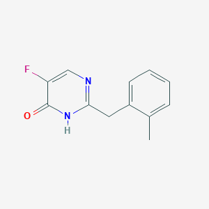 4(1H)-Pyrimidinone, 5-fluoro-2-((2-methylphenyl)methyl)-